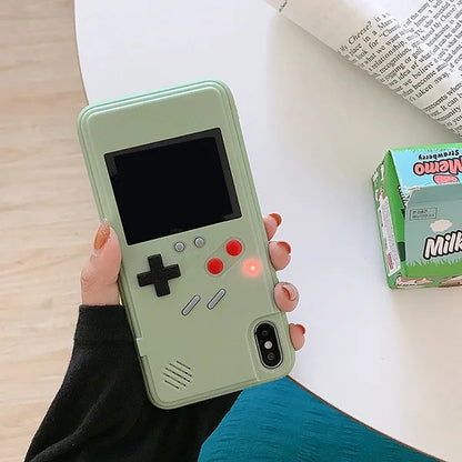 Funda iPhone Retro Estilo Game Boy - Edición Nostalgia