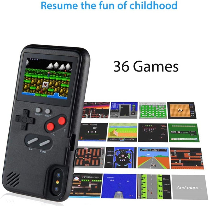 Funda iPhone Retro Estilo Game Boy - Edición Nostalgia