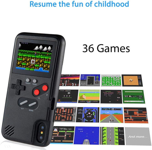 Funda iPhone Retro Estilo Game Boy - Edición Nostalgia