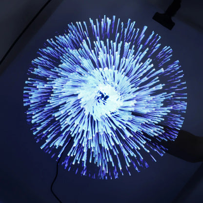 Ventilador Holográfico 3D con 224 Perlas LED