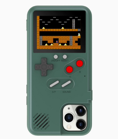 Funda iPhone Retro Estilo Game Boy - Edición Nostalgia