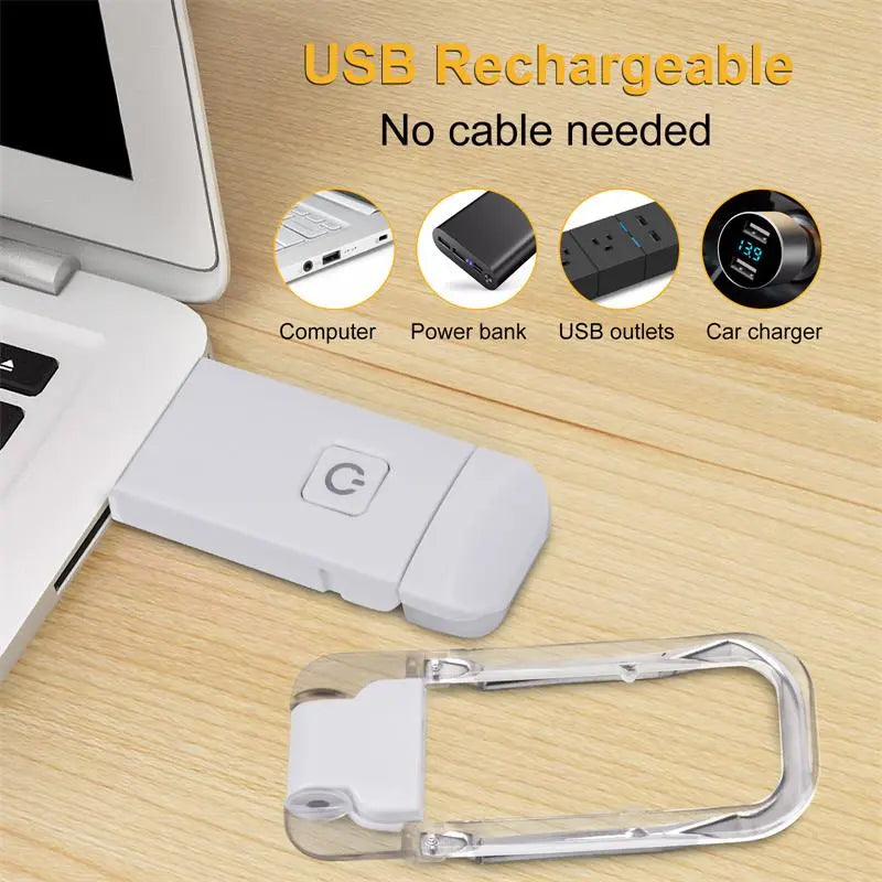 Luz de Lectura LED Recargable por USB con Protección Visual