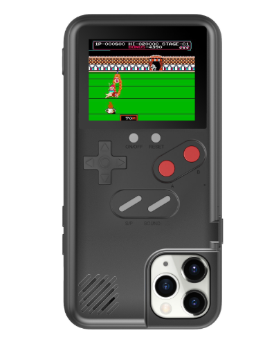 Funda iPhone Retro Estilo Game Boy - Edición Nostalgia