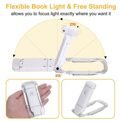 Luz de Lectura LED Recargable por USB con Protección Visual
