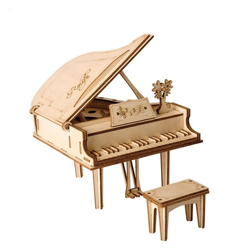 Puzzle 3D de Madera Piano - Juguete Educativo Musical Infantil