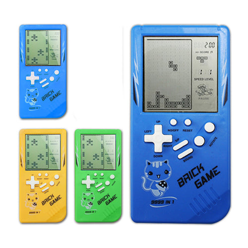 Consola Retro Tetris Portátil Amarilla - Juego Clásico Vintage